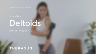 How To Treat Deltoids with your Theragun [upl. by Aifoz]