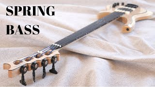 Making a Fretless Custom Spring Bass  full build [upl. by Donaghue]