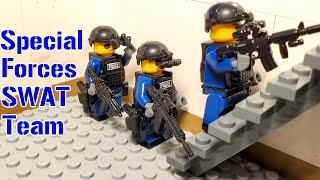 How to Make SPECIAL FORCES Lego SWAT Minifigures [upl. by Ainahtan528]