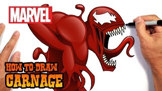 How to Draw Carnage  Marvel Comics [upl. by Shira]