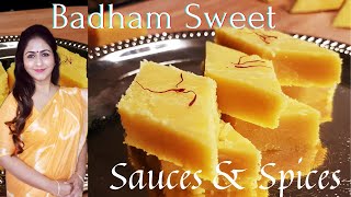 Badham Sweet Recipe  Homemade Royal Sweet  பாதாம் ஸ்வீட் Moms Recipe  New Years Special Tamil [upl. by Daniyal]