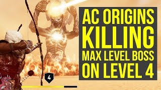 Assassins Creed Origins Trial of the Gods ON LEVEL 4  HOW TO DO IT AC Origins Trial of the Gods [upl. by Lednyk319]