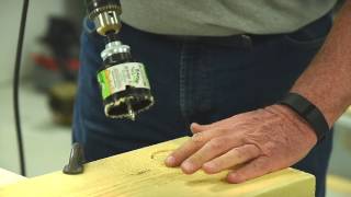 How to cut a perfect hole in wood using a hole saw by EAB [upl. by Carlo]