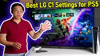 LG C1 Best Settings for PS5 Gaming  SDR HDR HGiG amp Game Optimiser Settings [upl. by Emma225]