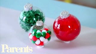 Easy Homemade Christmas Ornament Ideas  Parents [upl. by Okram962]