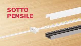 Tutorial profilo LED sottopensile  LUCE CUCINA [upl. by Inimod442]