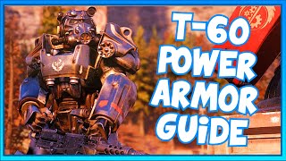 How to get T60 POWER ARMOR and MOD PLANS in FALLOUT 76 Guide to T60 PA Plans in Description [upl. by Chrissa]