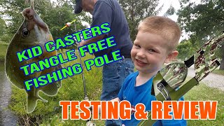 Kid Casters Tangle Free Fishing Poles Review [upl. by Cammy680]