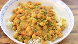 Quick and Easy Chickpea Curry Recipe [upl. by Fowler]