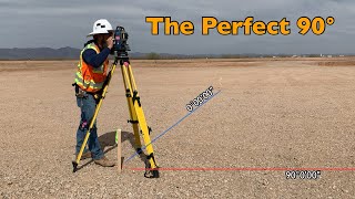 Surveying Turning The Perfect Right Angle [upl. by Odlamur]