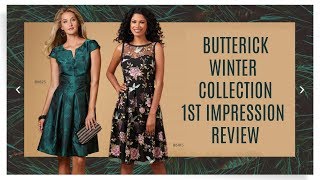 Butterick Winter Collection 1st Impression Sewing Pattern Review [upl. by Ajup92]