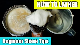 How to Lather Shaving Soap  Wet Shaving Tips for Beginners [upl. by Fugere]