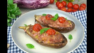 Melanzane ripiene di carne deliziose e facili da preparare [upl. by Dorehs]