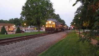 Downtown Waxhaw NC  Eastbound CSX Train [upl. by Allard]