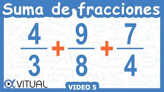 💥 Suma de 3 FRACCIONES IMPROPIAS [upl. by Aurelius]