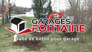 Dalle de béton  garage [upl. by Stubstad]