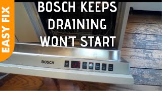 ✨ Bosch Dishwasher  Keeps Draining  EASY FIX ✨ [upl. by Alodie565]