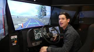 CDL Road Training in our Simulator  Winsor Driving School [upl. by Hu]