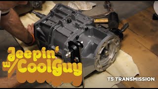 Jeep CJ7 T5 Transmission Install [upl. by Atnohsal]