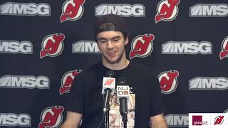 Nico Hischier Exit Interview  NEW JERSEY DEVILS [upl. by Azeel286]