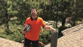 HOW TO REPLACE A FURNACE VENT CAP  COLORADO SPRINGS ROOFER [upl. by Eudosia318]