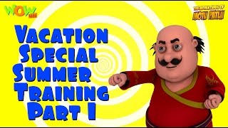 Motu Patlu Vacation Special  Summer Training part 01 Compilation  As seen on Nickelodeon [upl. by Nenad]