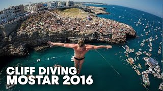 High Precision Diving in Polignano a Mare  Cliff Diving World Series 2016 [upl. by Ailyn]