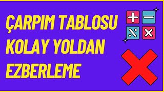 Çarpım Tablosu Kolay Ezberleme Öğrenme [upl. by Oram]