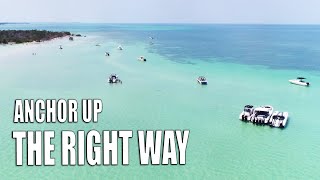 How To Anchor at the Sandbar or beach by Boat  Understanding Tide amp Current [upl. by Ecnerrot]