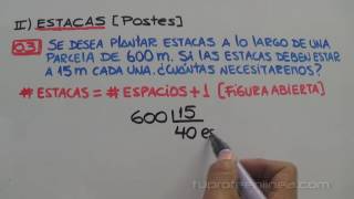 PROBLEMAS SOBRE CORTES ESTACAS Y PASTILLAS [upl. by Barcroft848]