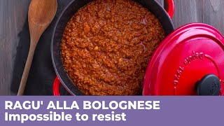 How to prepare RAGU ALLA BOLOGNESE  Traditional Italian recipe [upl. by Hershell]