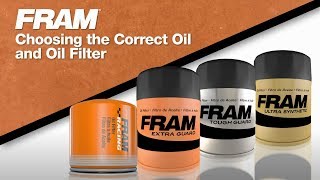 FRAM®  Choosing the Correct Oil amp Oil Filter [upl. by Ewnihc99]