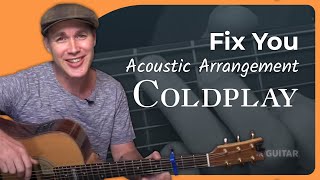 Fix You by Coldplay  Easy Guitar Lesson [upl. by Ahtan]