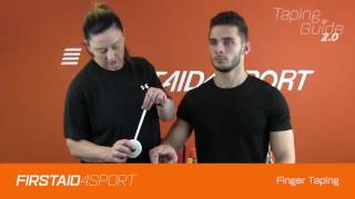 Basic taping technique for sprained finger [upl. by Ahker]