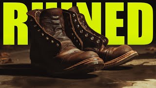 RUINED How To Fix Over Conditioned Leather Boots [upl. by Land]