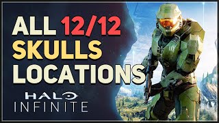 All 12 Skull Locations Halo Infinite [upl. by Sirromed]