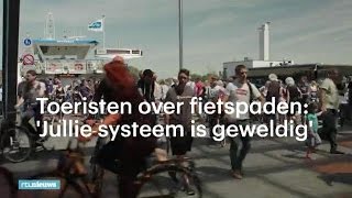 Buitenlanders over Nederlandse fietspaden  RTL NIEUWS [upl. by Orabel]