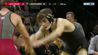 133 LBS 3 Nick Suriano Rutgers vs 8 Austin DeSanto Iowa  Big Ten Wrestling [upl. by Schramke]