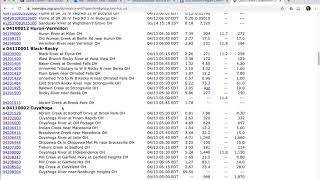 Finding streamflow data on the USGS NWIS website [upl. by Cirdek]