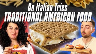 An Italian Tries TRADITIONAL American Food [upl. by Eaj387]