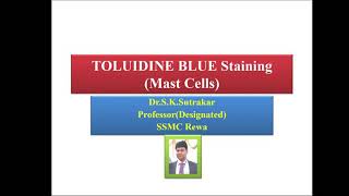 Toluidine Blue staining [upl. by Tansy]