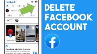 How to Delete Facebook Account Permanently on Mobile 2021  Delete Facebook Account on Android [upl. by Auqinat]