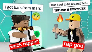 ROBLOX RAP BATTLES but im a RAP GOD [upl. by Yelrebmyk]