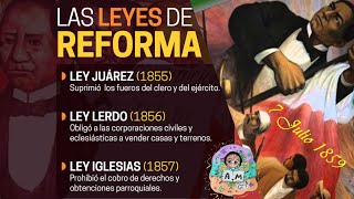 Leyes de Reforma Benito Juárez 1859 [upl. by Redvers]