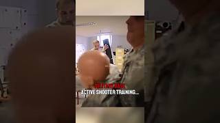 Military base active shooter scenario training‼️🤯 military army combat war [upl. by Lattie]