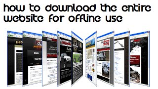 HOW TO DOWNLOAD THE ENTIRE WEBSITES FOR OFFLINE USE [upl. by Uttasta]