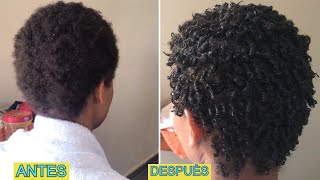 Como Definir Rizos en Cabello Afro Corto Rizos Perfectos  Luisannacf [upl. by Cassilda]