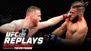 UFC 286 Highlights in SLOW MOTION [upl. by Anailuj]