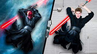 We Tried Star Wars Stunts In Real Life  Challenge [upl. by Ylrebnik]