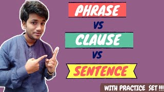 PHRASE vs CLAUSE vs SENTENCE in English  Types of phrases and clauses Advanced English lesson [upl. by Agosto]